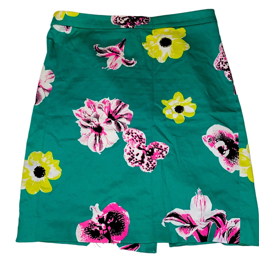 Sz 10 J. Crew floral Pencil skirt